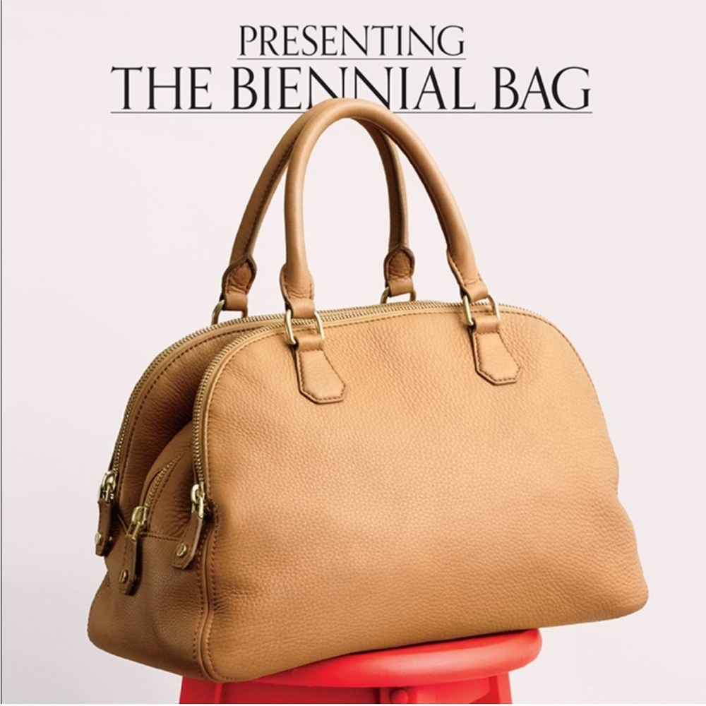 J.Crew Tan Leather Biennial Bag